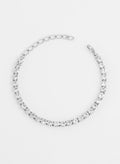 Zircon anklet chain - a pair