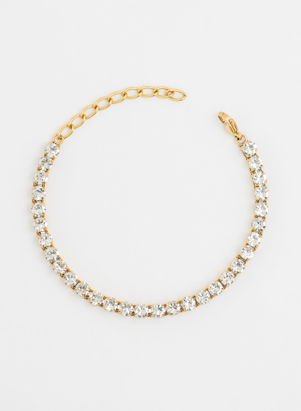 Adorné creme with zircon strap